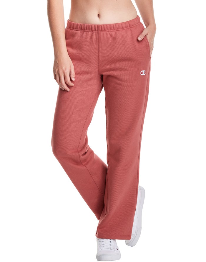 Champion Womens Sweatpants NZ - Reverse Weave Straight Leg Coral ( 2960-IZMHY )